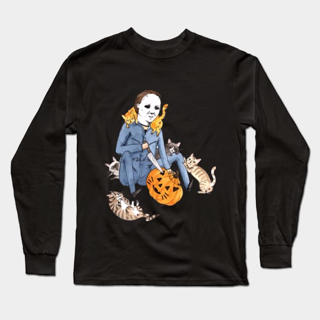 Friends Halloween Horror Team Scary Movies Costume Long Sleeve T-Shirt by chuhe86